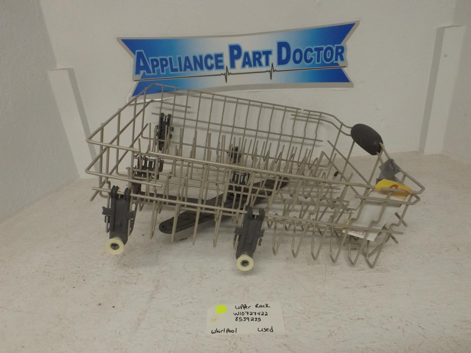 Whirlpool Dishwasher W10727422 8539235 Upper Rack Used Whirlpool Dishwasher W10727422 8539235 Upper Rack Used
